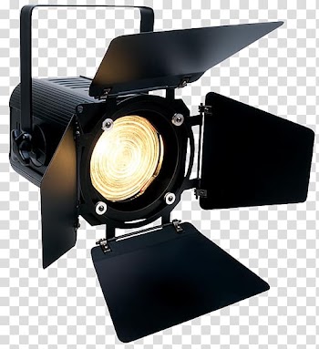 Black spotlight, Stage lighting Fresnel lantern Light-emitting diode, stage light transparent background PNG clipart