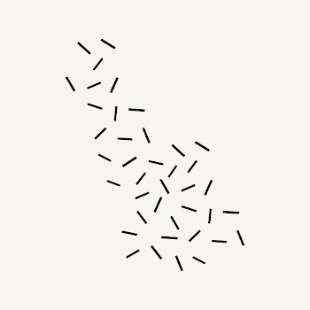 Black sprinkles clip art vector | Free Vector - rawpixel