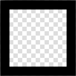 Black square outline icon - Free black shape icons