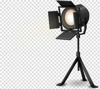 Black stage light illustration, Spotlight Standing transparent background PNG clipart