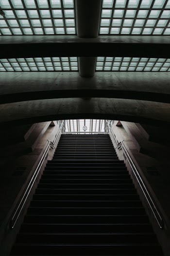 Black Stair Low Light Photography