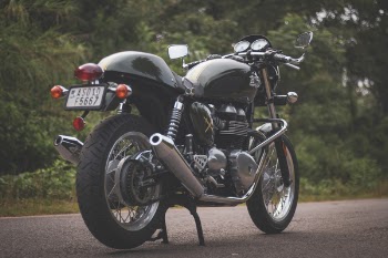 Black Standard Motorcycle Center Stand
