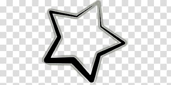 Black star frame transparent background PNG clipart