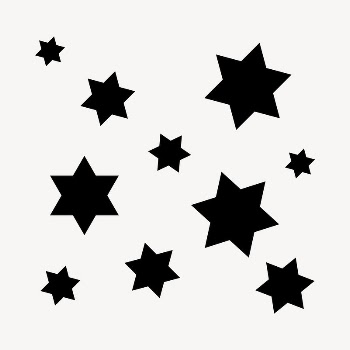 Black stars clipart, flat shape | Free Vector - rawpixel