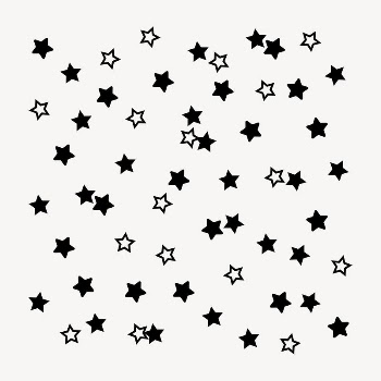 Black stars clipart, flat shape | Free Vector - rawpixel