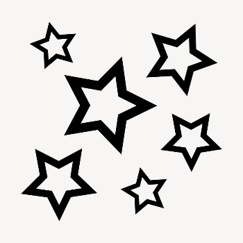 Black stars clipart, flat shape | Free Vector - rawpixel