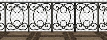 Black steel frame, Balcony, Balcony transparent background PNG clipart