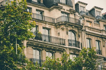 Black Steel Railing on Building Balcony