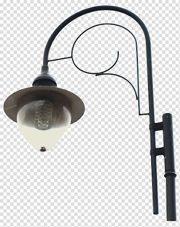 Black steel street light, Street light Light fixture PicsArt Studio, Street Light transparent background PNG clipart
