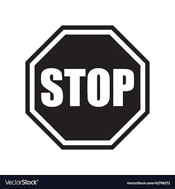 black stop sign or logo