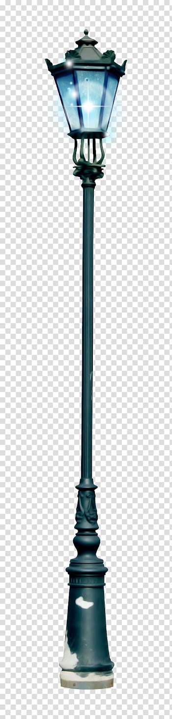 Black street lamp post, Light fixture Street light Lighting Lantern, flashlight transparent background PNG clipart