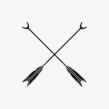 Black stylish crossed arrow vectors | Free stock vector - 543068