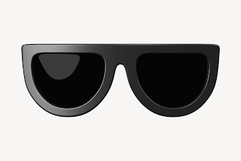 Black sunglasses, 3D rendering design | Free Photo - rawpixel
