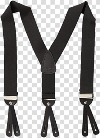 Black Suspenders transparent PNG - StickPNG