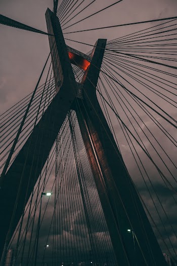 Black Suspension Bridge