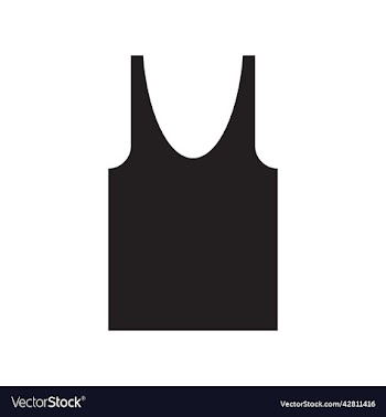 black tank top solid icon