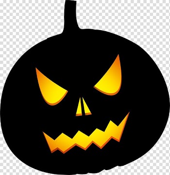 Black terror pumpkin transparent background PNG clipart