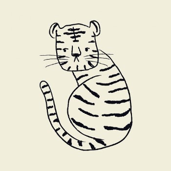 Black tiger, animal doodle sticker, | Free PSD Illustration - rawpixel