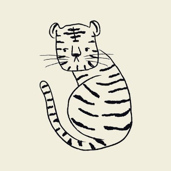 Black tiger, animal doodle sticker, | Free Vector Illustration - rawpixel