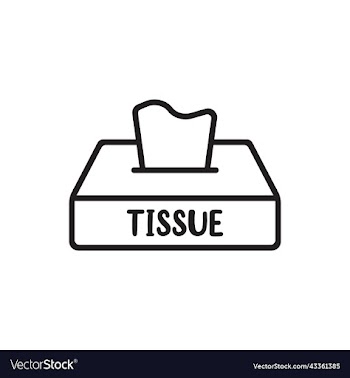 black tissue line icon