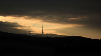 black tower under clouds