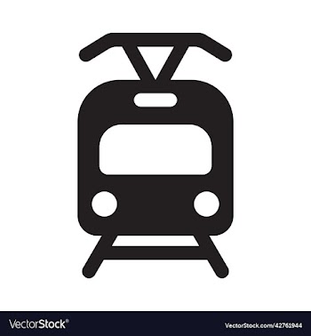 black tram icon