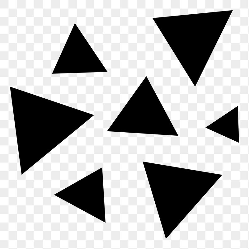 Black triangles png sticker, geometric | Free PNG - rawpixel