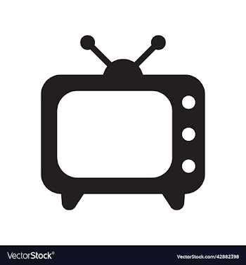 black tv or television solid icon