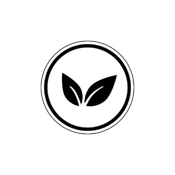 Black vegan logo vector in a circle | Free stock vector - 487161