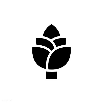 Black vegan logo vector isolated on white | Free stock vector - 487167