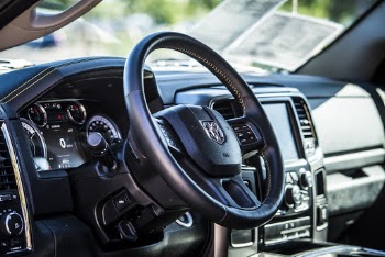 Black Vehicle Interior