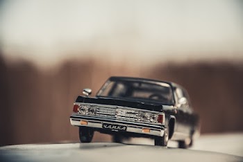 Black Vehicle Scale Model
