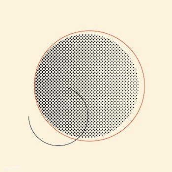 Black vintage halftone badge on beige backgro.. | Free stock vector - 542490