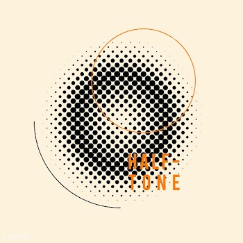 Black vintage halftone badge on beige backgro.. | Free stock vector - 542516