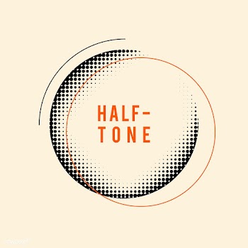 Black vintage halftone badge on beige backgro.. | Free stock vector - 542535