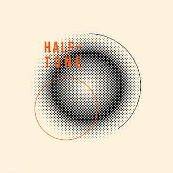 Black vintage halftone badge on beige backgro.. | Free stock vector - 542581