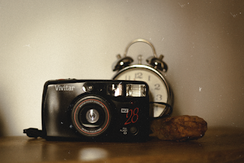 Black Vivitar Camera