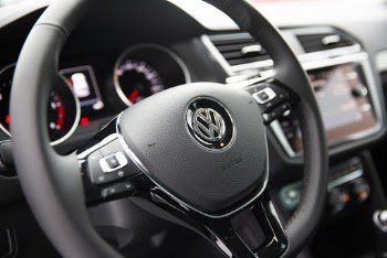 Black Volkswagen Steering Wheel
