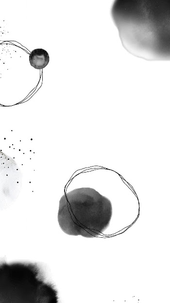 Black watercolor memphis iPhone wallpaper | Free Photo - rawpixel