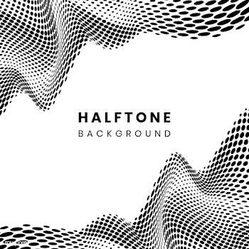 Black wavy halftone on white background vecto.. | Free stock vector - 542629