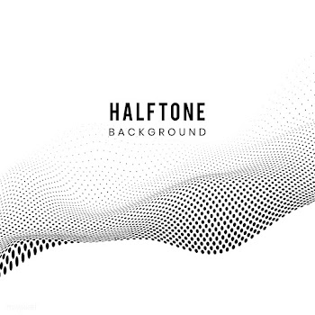 Black wavy halftone on white background vecto.. | Free stock vector - 542652