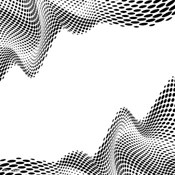 Black wavy halftone on white background vecto.. | Free stock vector - 542665