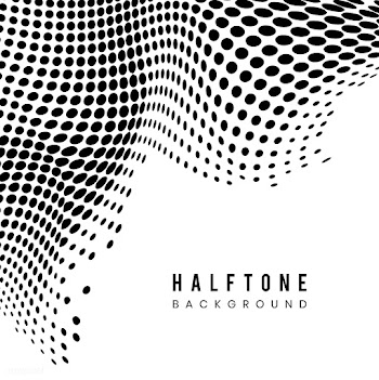 Black wavy halftone on white background vecto.. | Free stock vector - 542713
