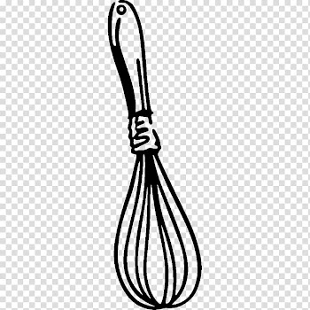 Black whisk illustration, Whisk Kitchen Line art Drawing Wall decal, whisk transparent background PNG clipart