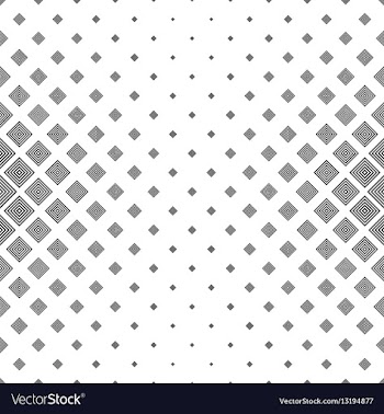 Black white abstract concentric square pattern vector image