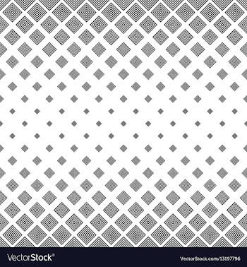 Black white abstract square pattern background vector image