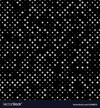 Black white abstract starry night sky background vector image