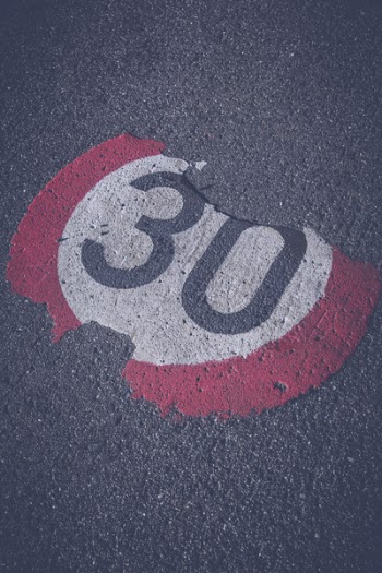 Black White and Red 30 Print