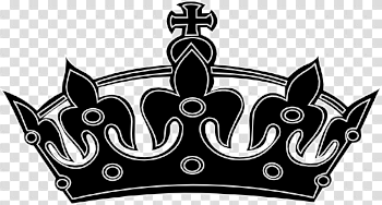 Black White Crown Clip Art at PNGio - vector clip art online ...