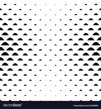 Black white curved shape pattern background vector image